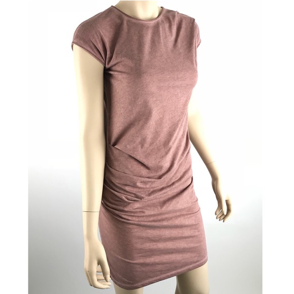 Relaxed Fit Overdye Gathered Ruched Stretch Dress - Picture 4 of 7
